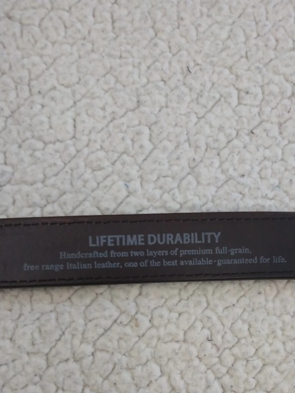 Handcrafted Brown Full Grain Italian Leather Belt (Guaranteed for Life)  38